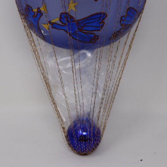 Christopher Radko VTG Blue Angelic Assent Red Christmas Ornament RARE Angels - Picture 4 of 7